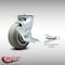 Service Caster 5 Inch SS Thermoplastic Rubber Caster with Roller Bearing and Brake/Swivel Lock SCC-SS30S520-TPRRF-TLB-BSL - alternate 2